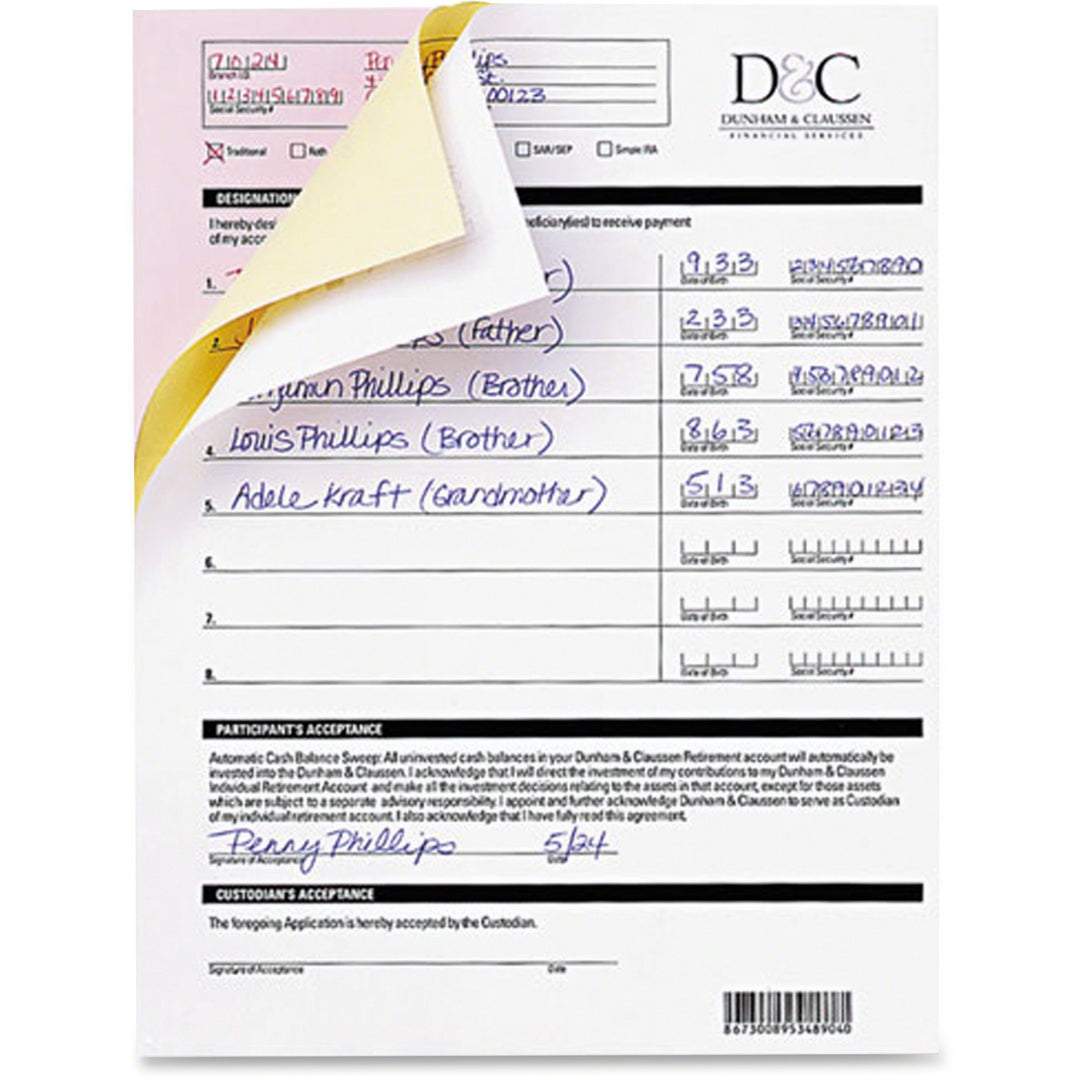 Image of Nekoosa Fast Pack Digital Carbonless Paper, 1-Part, 8.5 X 11, White, 500 Sheets/ream, 5 Reams/carton