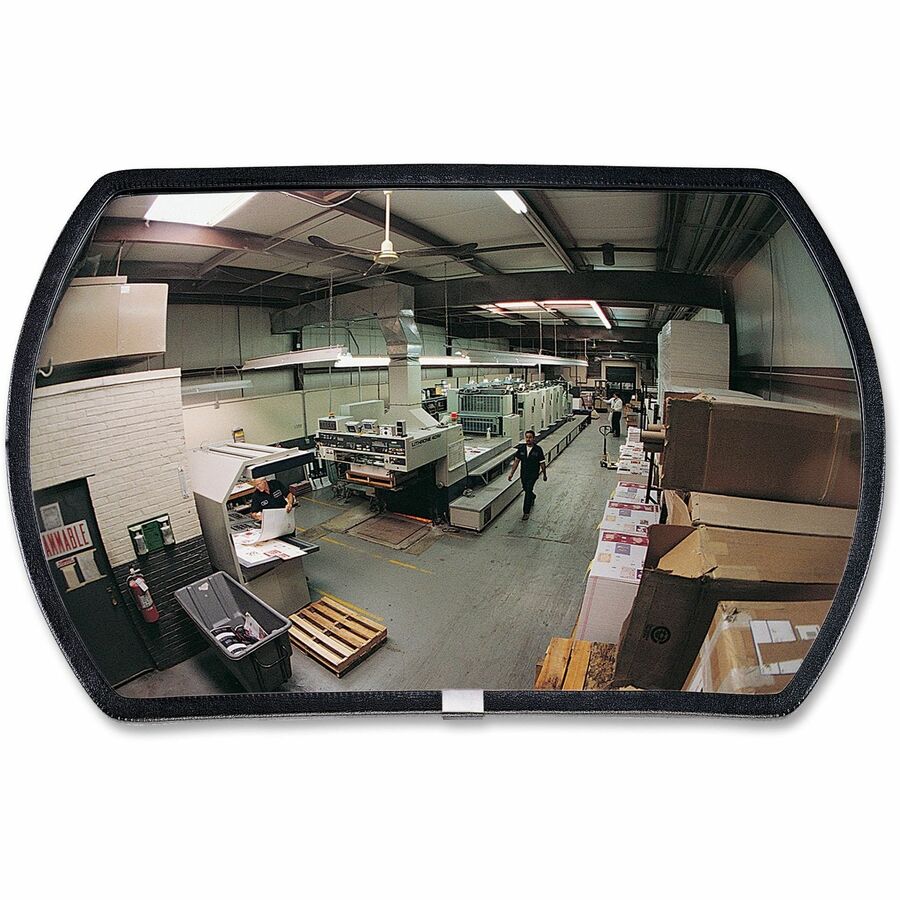 Image of See All® Convex Mirror, Round Rectangular Glass, 15"x24"