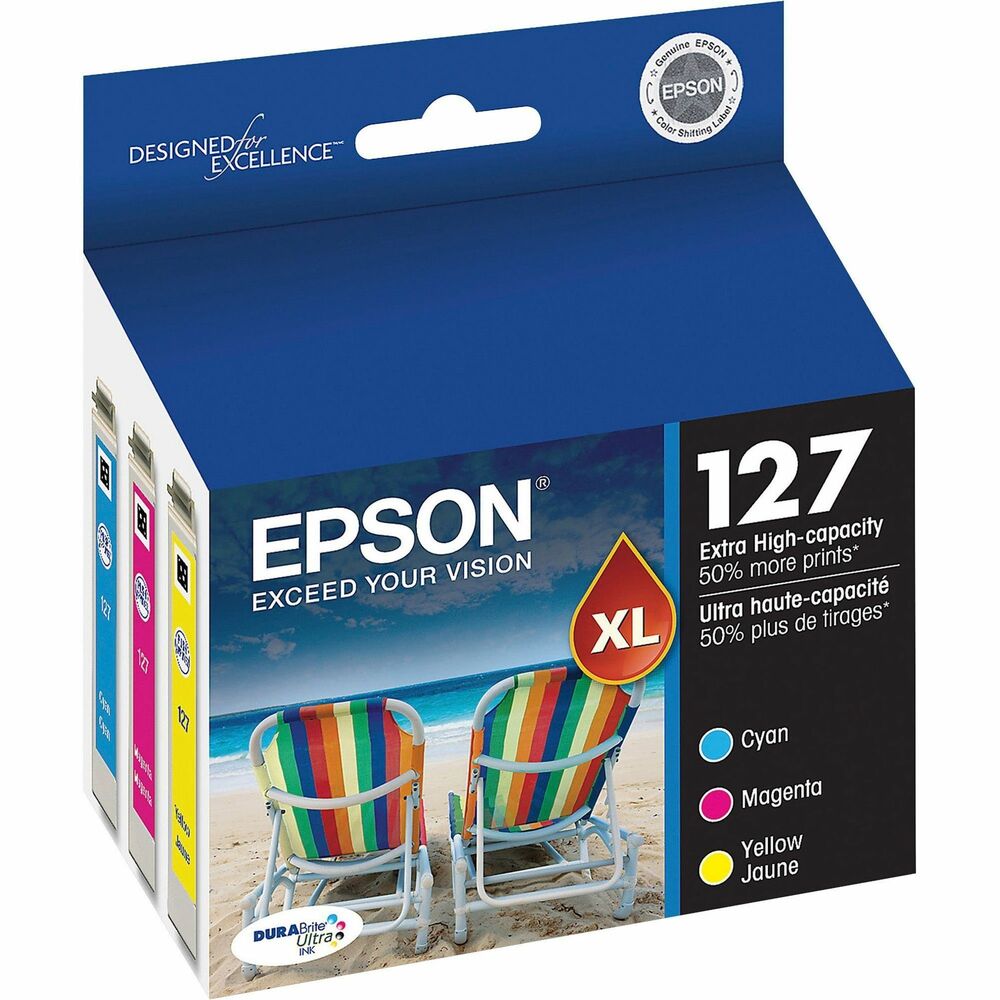 Image of Epson Ink Cartridges, f/ WF-7520, 765 Page Yield,3/PK, CYN/MA/YW