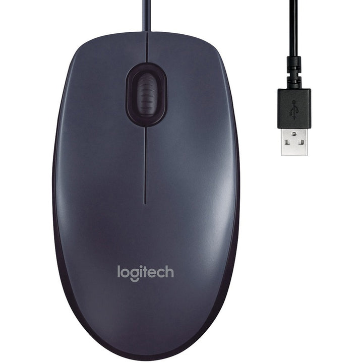 Image of Logitech® B100 Optical Usb Mouse, Usb 2.0, Left/right Hand Use, Black