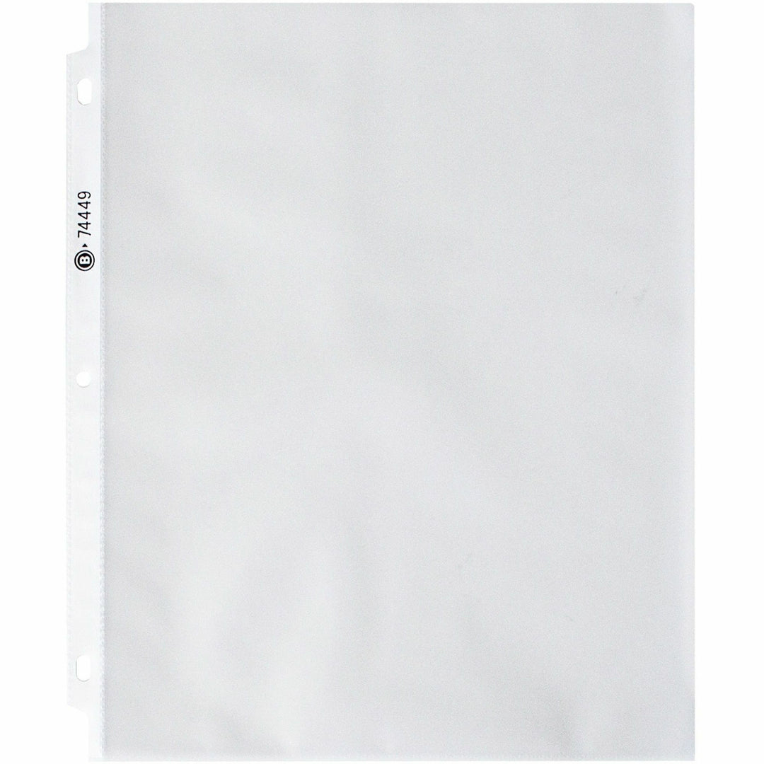 Image of Business Source Sheet Protectors,Top Load,3.3 mil,11"x8-1/2",100/BX,Nonglare