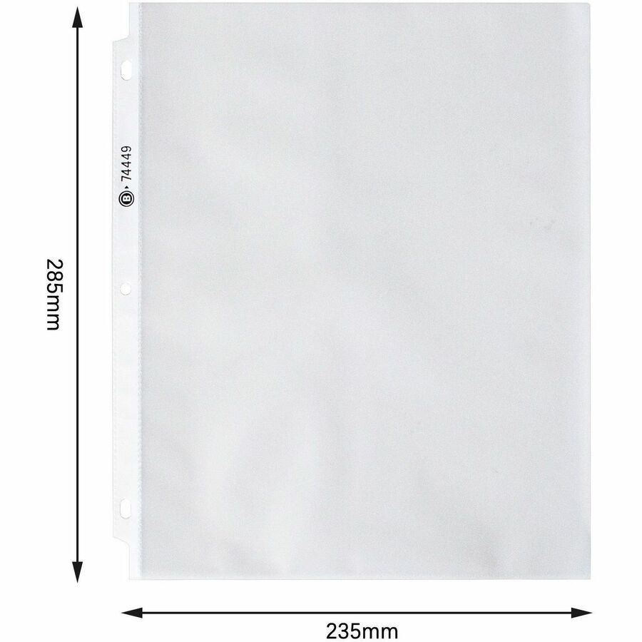 Image of Business Source Sheet Protectors,Top Load,3.3 mil,11"x8-1/2",100/BX,Nonglare