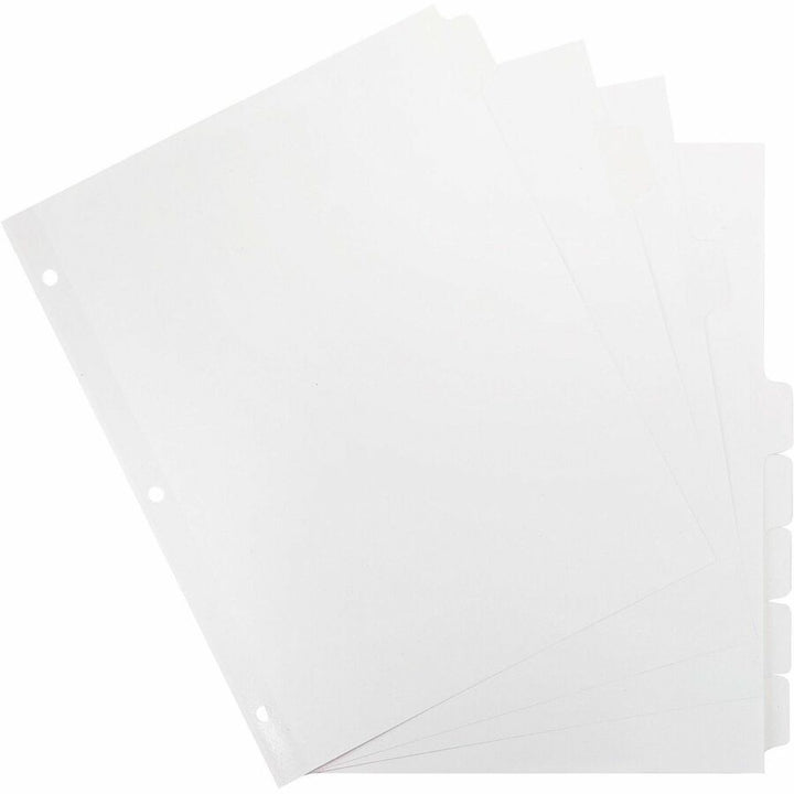 Image of Business Source Index Dividers, 3HP, 8-Tab, 25 ST/BX, 11"x8-1/2", White
