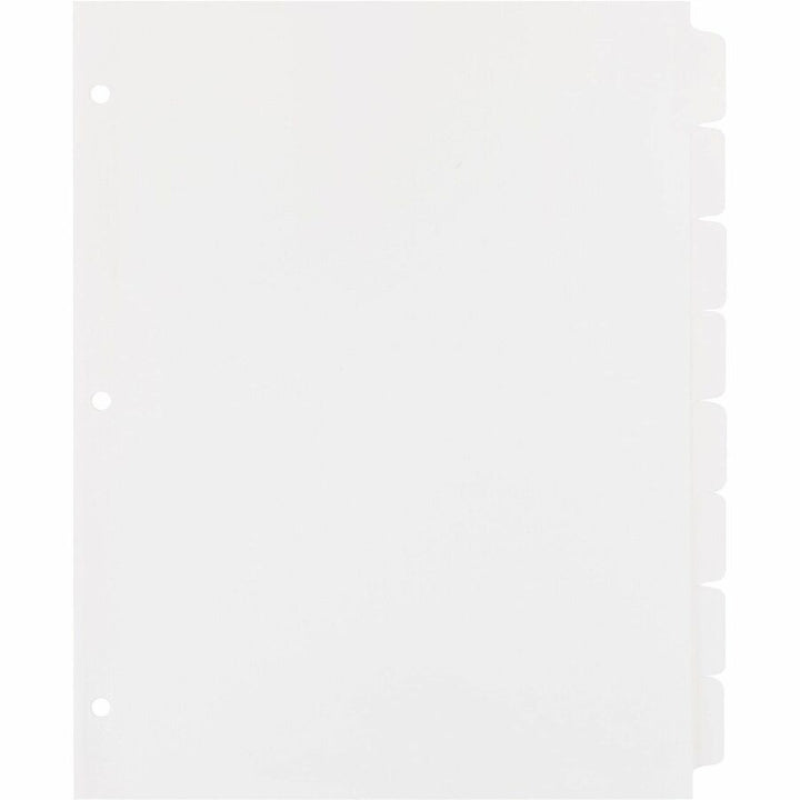 Image of Business Source Index Dividers, 3HP, 8-Tab, 25 ST/BX, 11"x8-1/2", White