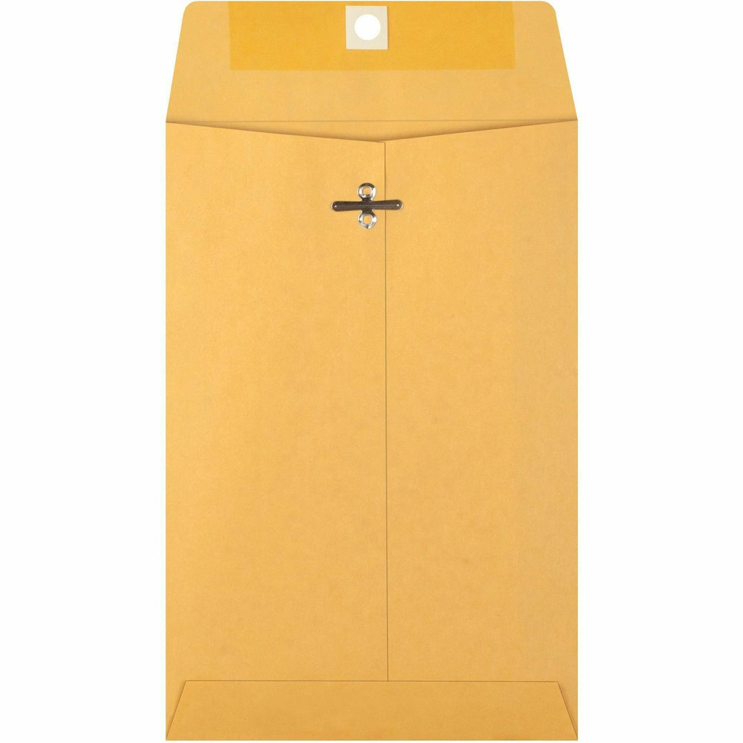 Image of Business Source Clasp Envelopes, 28 lb., 6"x9", 100/BX, Brown Kraft