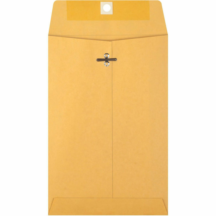 Image of Business Source Clasp Envelopes, 28 lb., 6"x9", 100/BX, Brown Kraft
