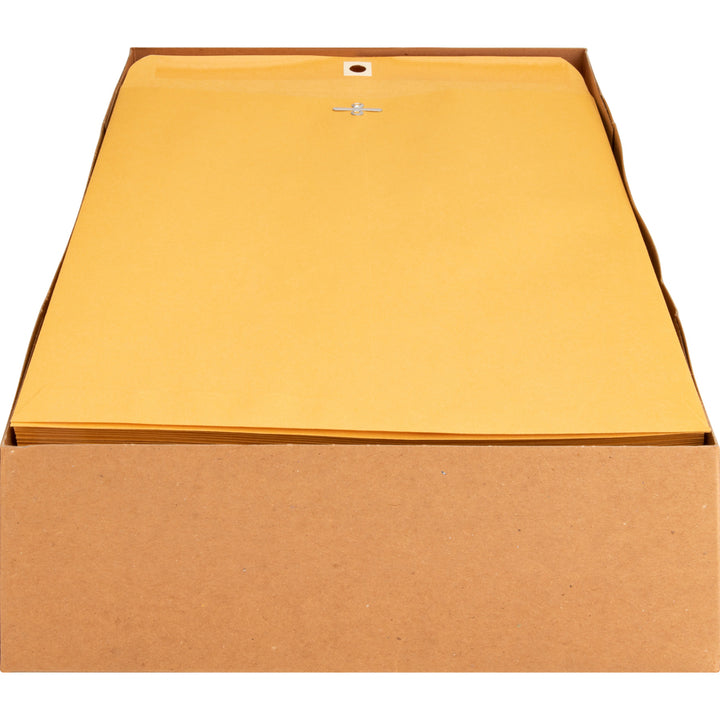 Image of Business Source Clasp Envelopes,28 lb.,10"x13",100/BX,Brown Kraft