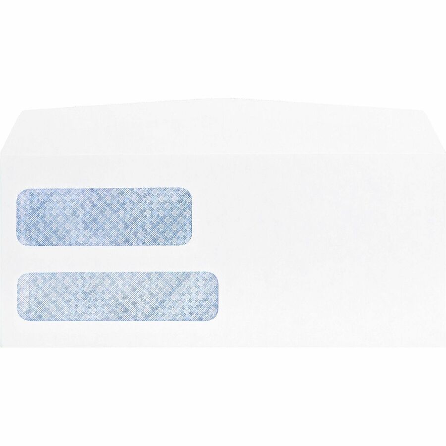 Image of Business Source Double Window Envelopes,No. 9,3-7/8"x8-7/8",500/BX,White