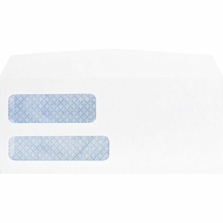 Image of Business Source Double Window Envelopes,No. 9,3-7/8"x8-7/8",500/BX,White
