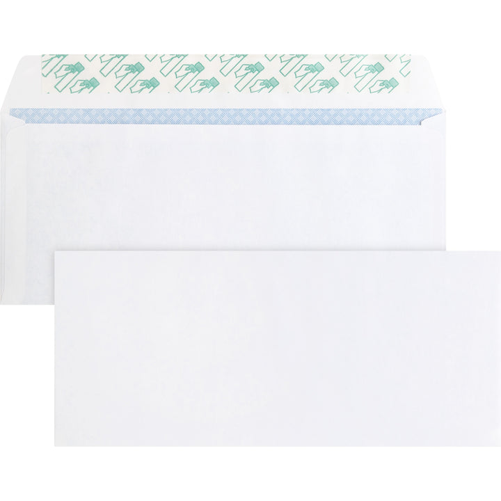 Image of Business Source Peel/Seal Envelopes, No.10, Tint, 4-1/8"x9-1/2", 500/BX, WE