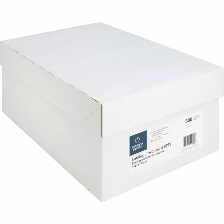 Image of Business Source Catalog Envelopes, 24 lb, 6"x9", 500/BX, Kraft