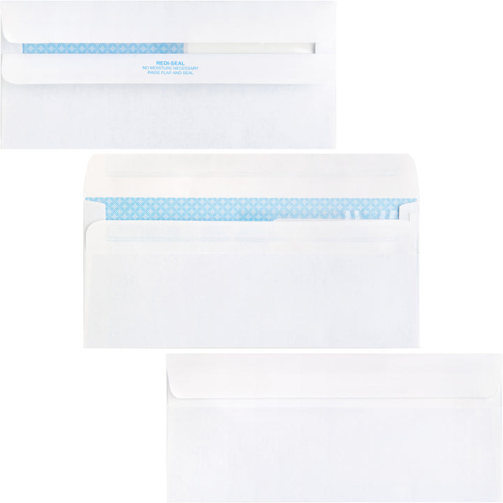 Image of Business Source Double Window Envelopes,No. 9,3-7/8"x8-7/8",500/BX,White