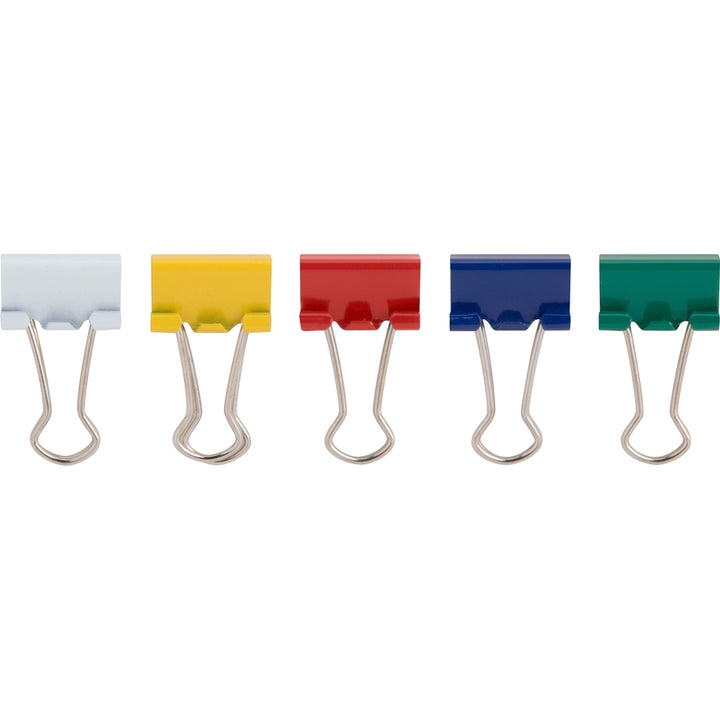 Image of Business Source Binder Clips, Mini, 9/16"W, 1/4" Capacity, 100/PK, Assorted