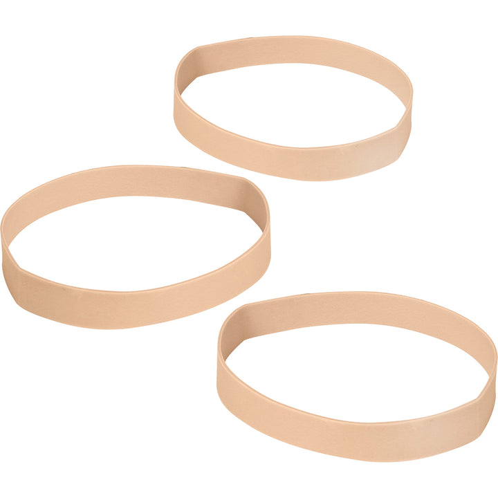 Image of Business Source Rubber Bands,Size 107,1 lb./BG,7"x5/8",40/PK,Natural Crepe