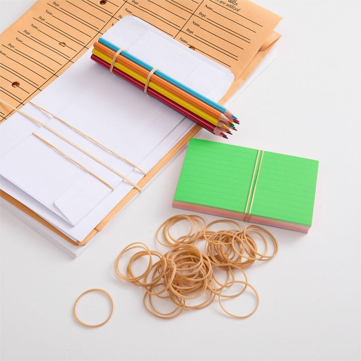 Image of Business Source Rubber Bands,Size 14,1 lb./BG,2"x1/16",Natural Crepe