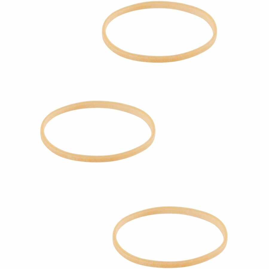Image of Business Source Rubber Bands,Size 14,1 lb./BG,2"x1/16",Natural Crepe