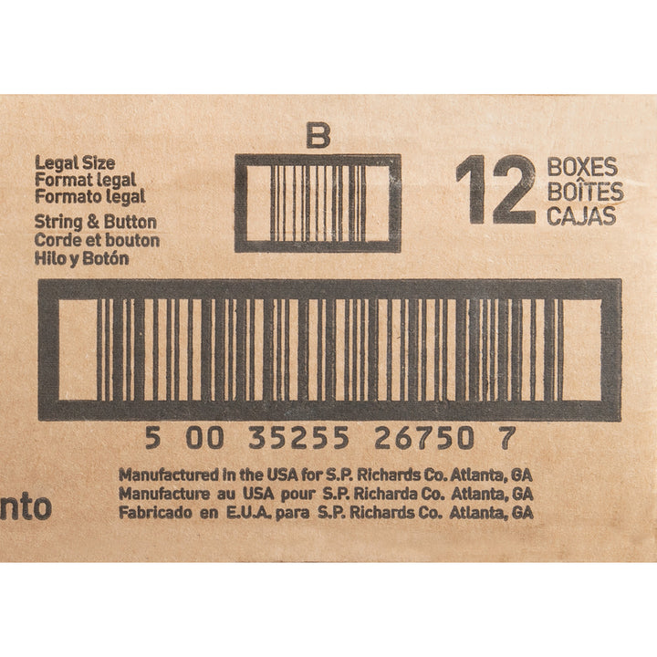 Image of Business Source Storage Boxes, Legal, 350 lbs., 15"x24"x10", 12/CT, White