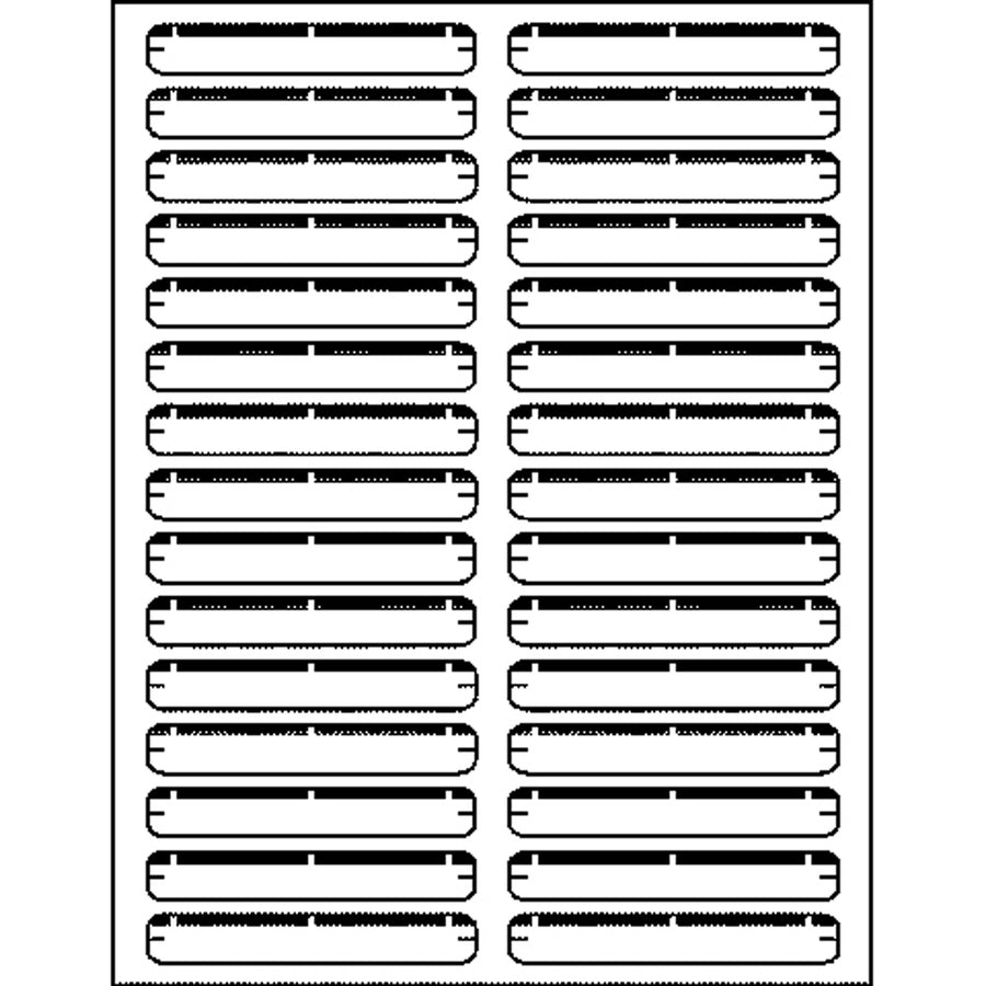 Image of Business Source File Folder Labels,Laser/Inkjet,2/3"x3-7/16",750/PK,AST