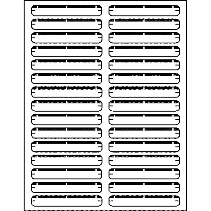 Image of Business Source File Folder Labels,Laser/Inkjet,2/3"x3-7/16",750/PK,AST