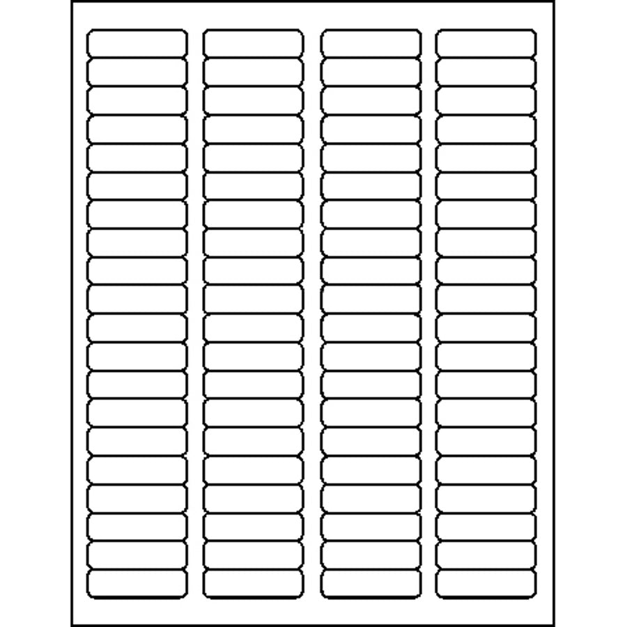 Image of Business Source Mailing Labels,Return Address,1/2"x1-3/4",2000/PK,WE