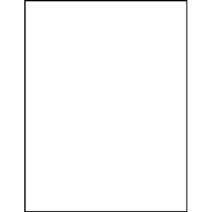 Image of Business Source Full Sheet Labels, 8-1/2"x11", 100/PK, White