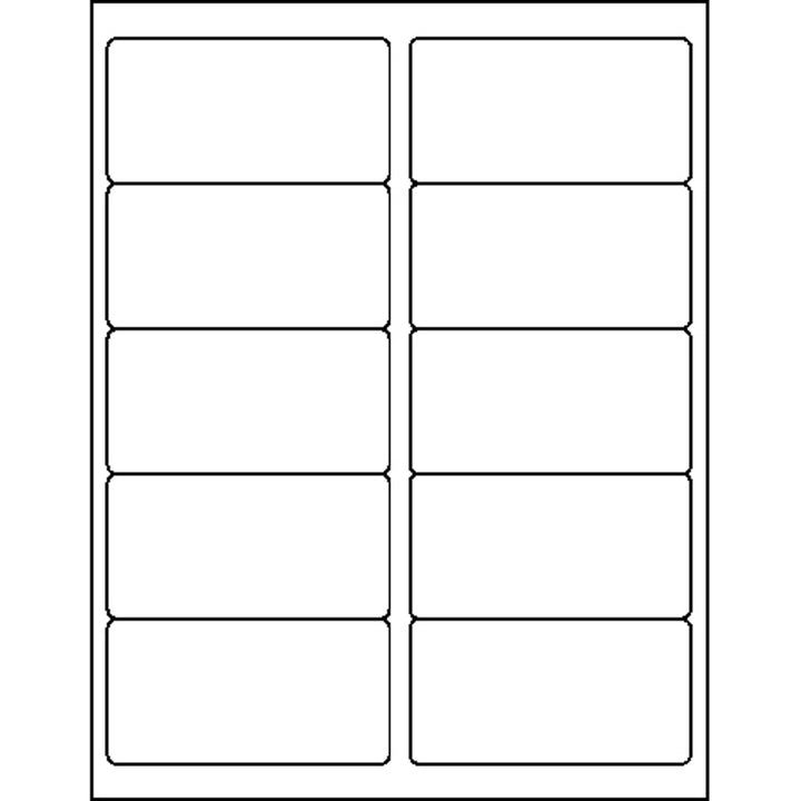 Image of Business Source Laser Labels, Fluorescent, 2"x4", 250/PK, Neon Pink