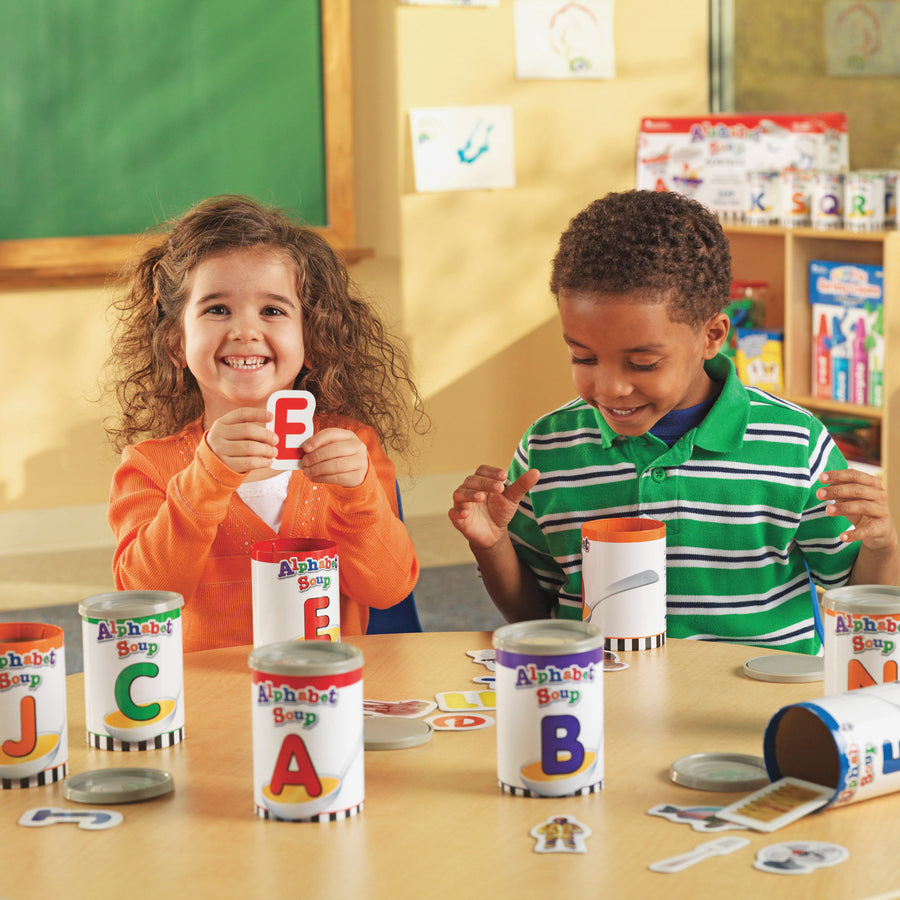 Image of Learning Resources LER6801 Alphabet Soup Sorters Skill Set, Play Kit, Theme/Subject: Learning, 4-7 Year, 1 Set