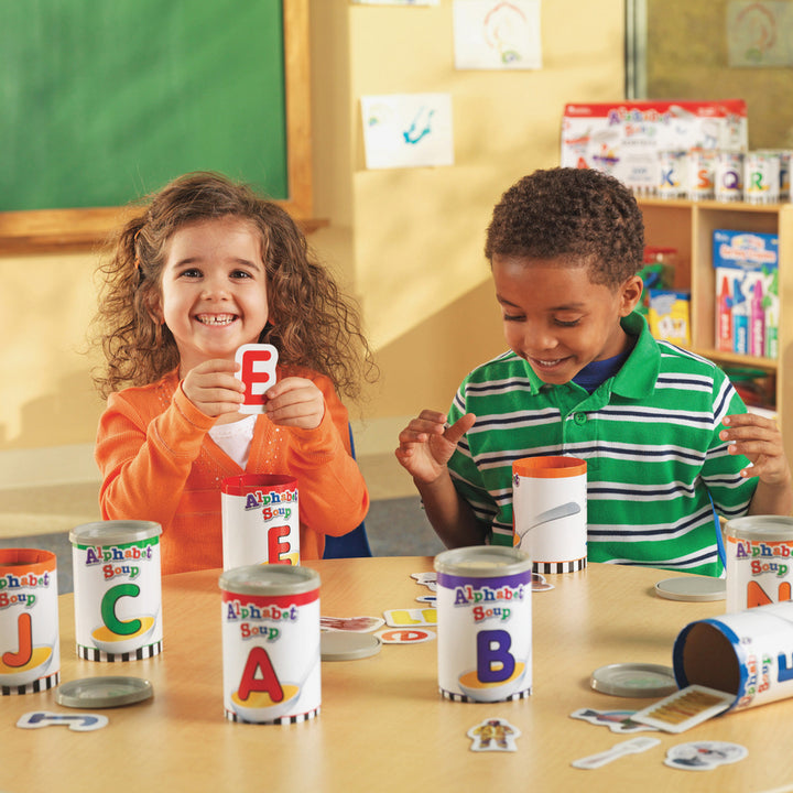 Image of Learning Resources LER6801 Alphabet Soup Sorters Skill Set, Play Kit, Theme/Subject: Learning, 4-7 Year, 1 Set