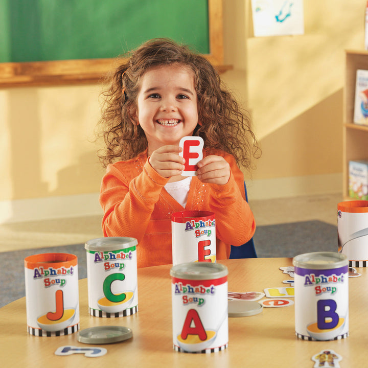 Image of Learning Resources LER6801 Alphabet Soup Sorters Skill Set, Play Kit, Theme/Subject: Learning, 4-7 Year, 1 Set