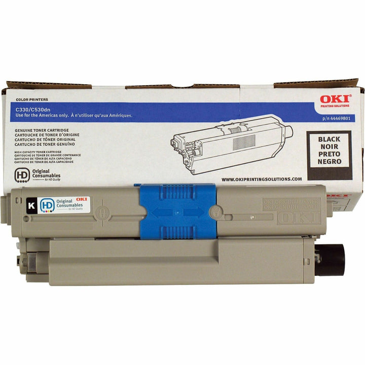 Image of Oki® Toner Cartridge, 3500 Page Yield, Black