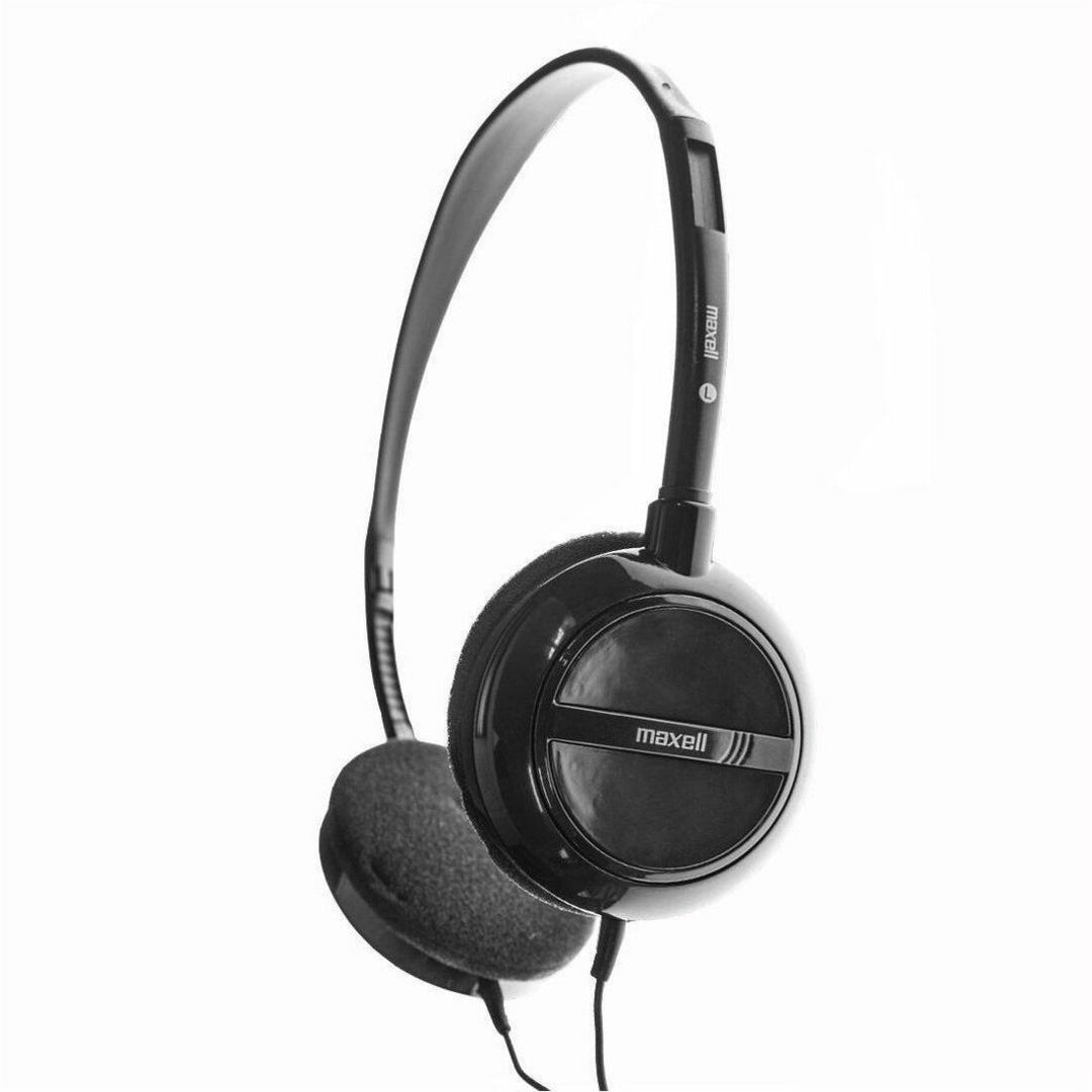 Image of Maxell® HP-200 Stereo Headphones, 4 ft Cord, Silver