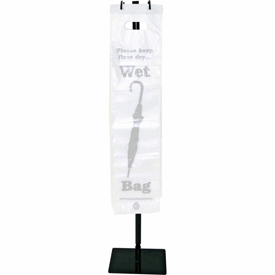Image of Tatco 57019 Portable Umbrella Bag Stand, 40" H x 10" Width, Steel, Black, 1 Carton