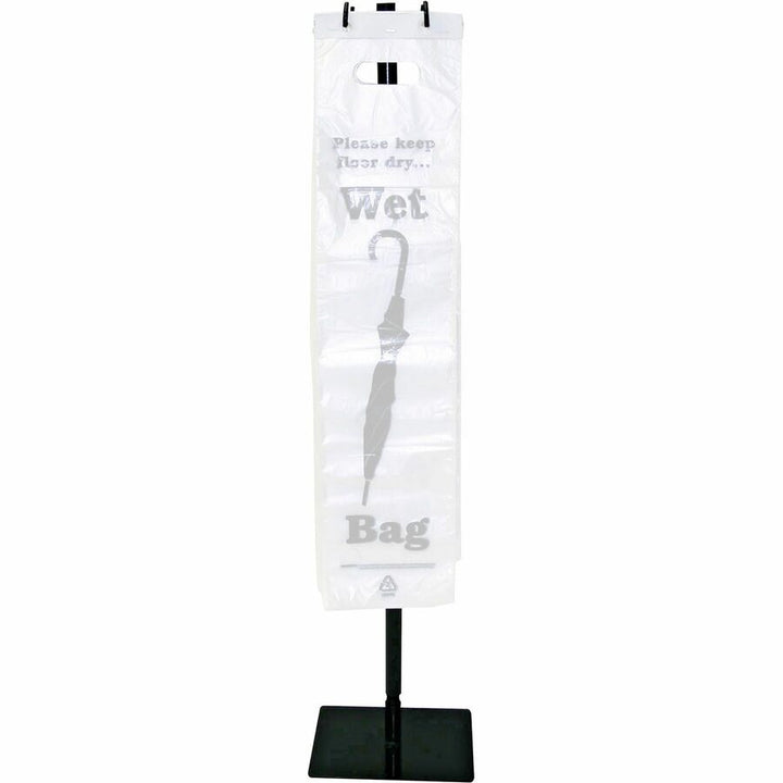 Image of Tatco 57019 Portable Umbrella Bag Stand, 40" H x 10" Width, Steel, Black, 1 Carton