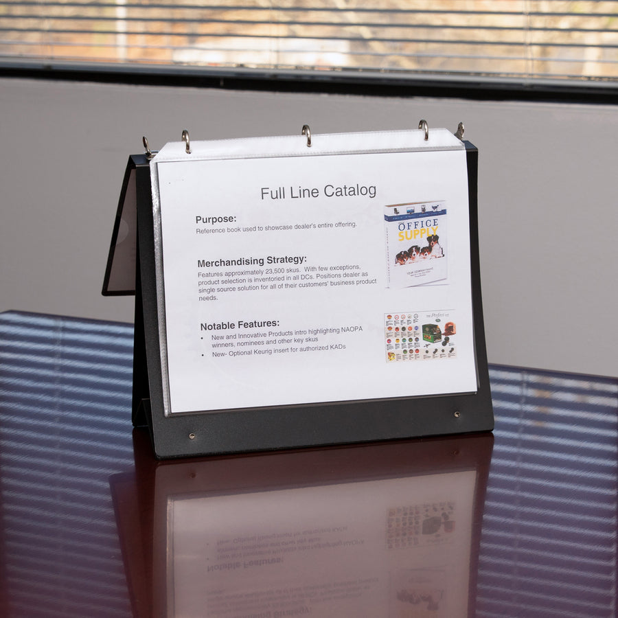 Image of Business Source Presentatn Binder, w/10 Sht Protectors,1" Cap.,8-1/2"x11",BK