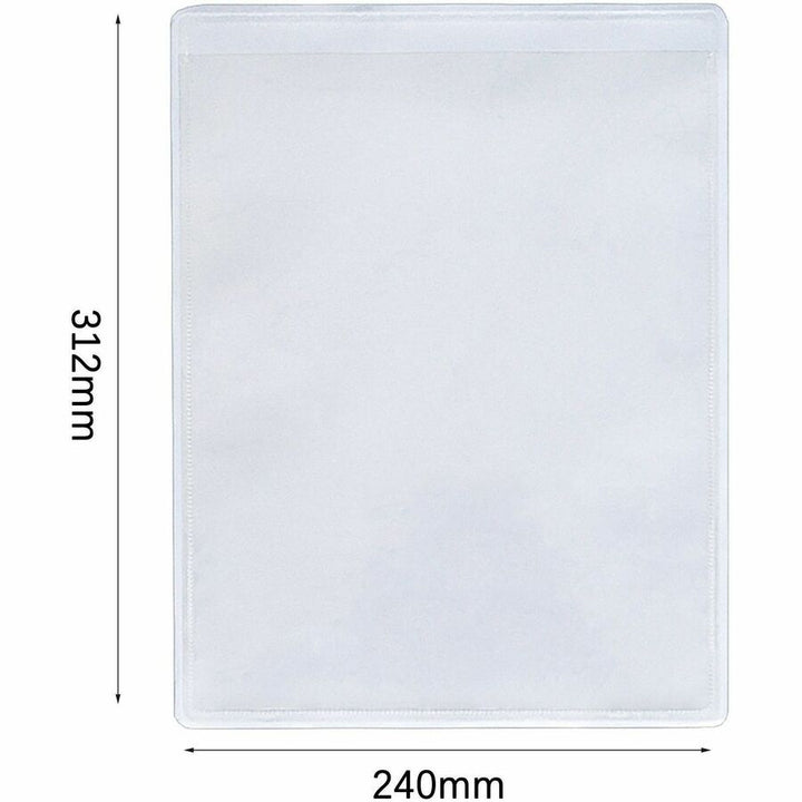 Image of Business Source Shop Ticket Holders,Self-Adhesive,8-1/2"x11",50/BX,CL