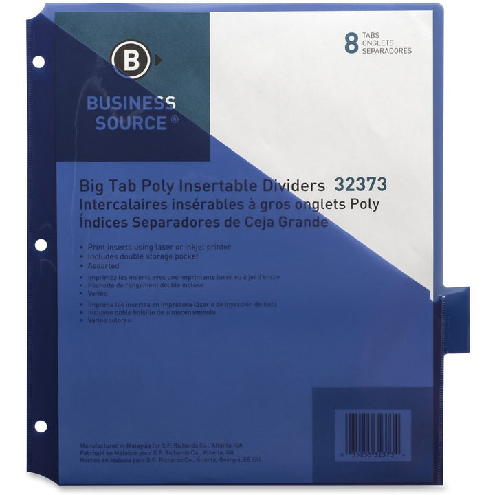 Image of Business Source 32373 Double Pocket Index Dividers