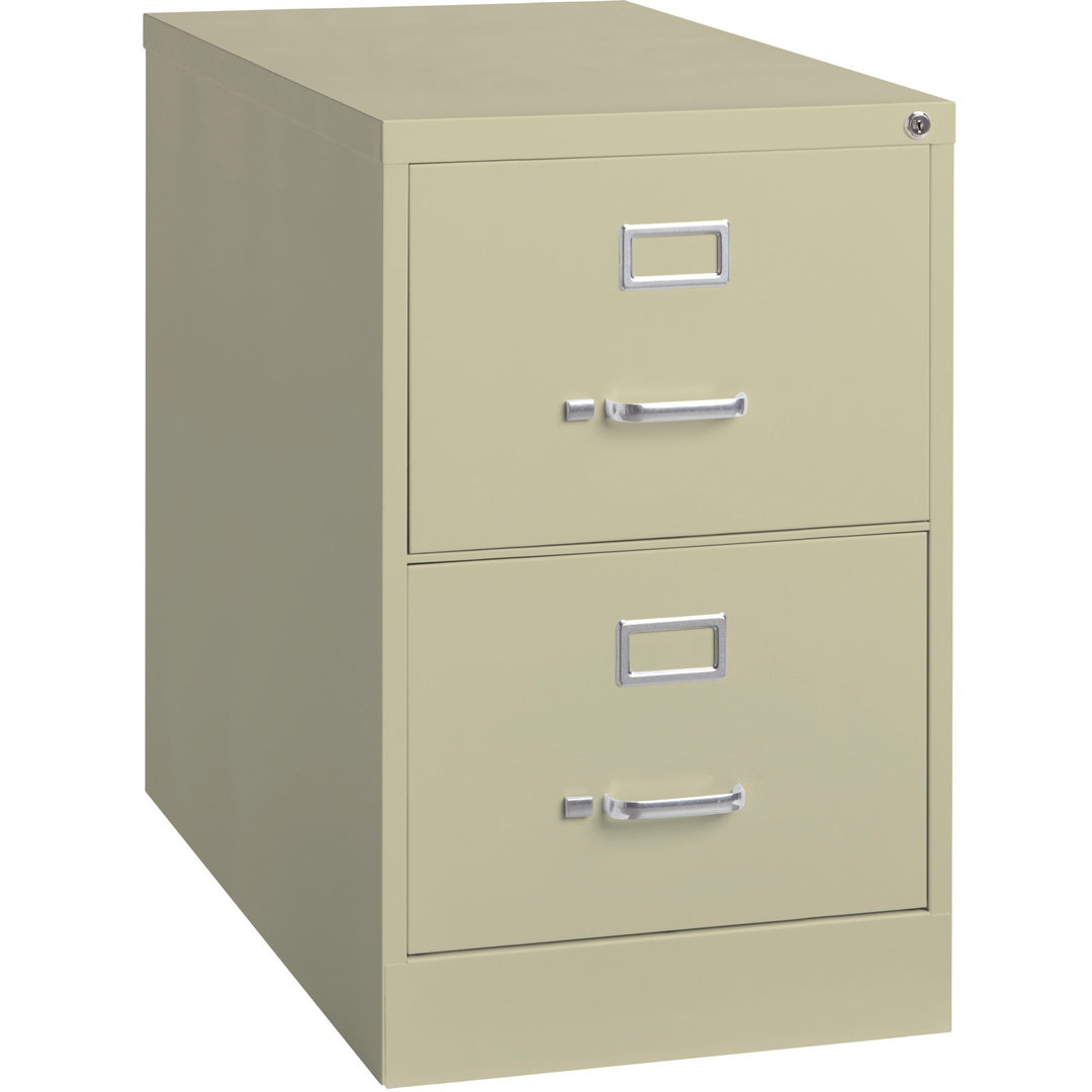 Image of Lorell Vertical File,2-Drawer,Legal,18"x26-1/2"x28-3/8",Putty