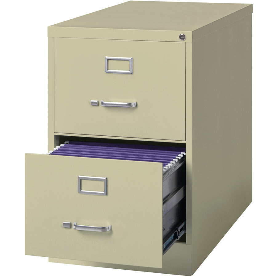 Image of Lorell Vertical File,2-Drawer,Legal,18"x26-1/2"x28-3/8",Putty