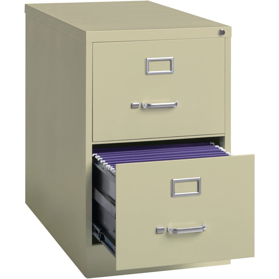 Image of Lorell Vertical File,2-Drawer,Legal,18"x26-1/2"x28-3/8",Putty
