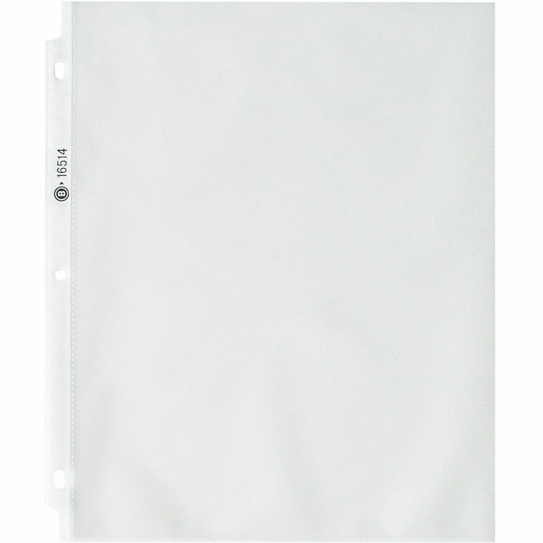 Image of Business Source Sheet Protectors,Top Load,3.3 mil,11"x8-1/2",50/BX,Nonglare