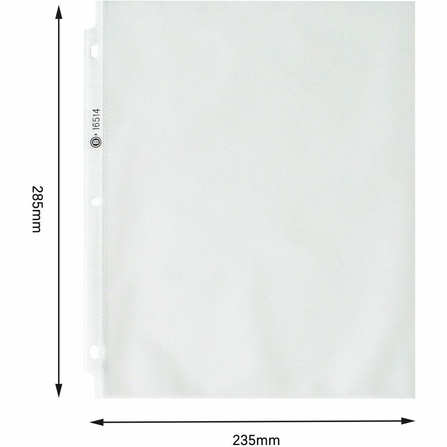 Image of Business Source Sheet Protectors,Top Load,3.3 mil,11"x8-1/2",50/BX,Nonglare