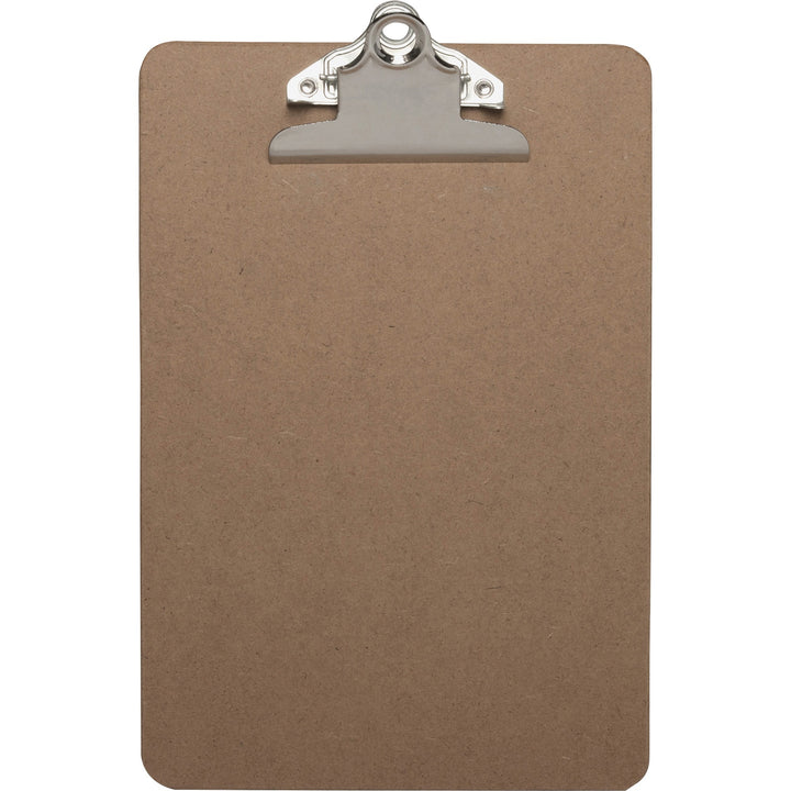 Image of Business Source Clipboard, w/ Standard Metal Clip, 6"x9", Brown