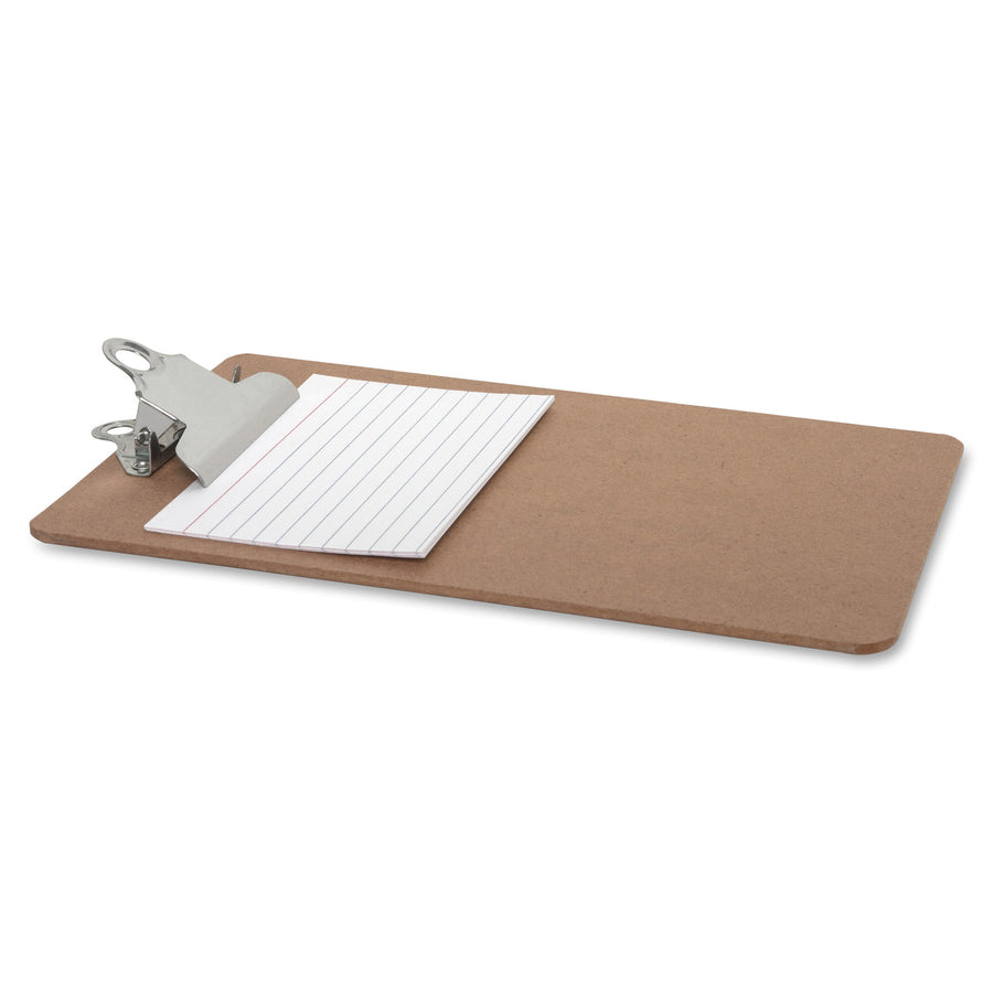 Image of Business Source Clipboard, w/ Standard Metal Clip, 6"x9", Brown