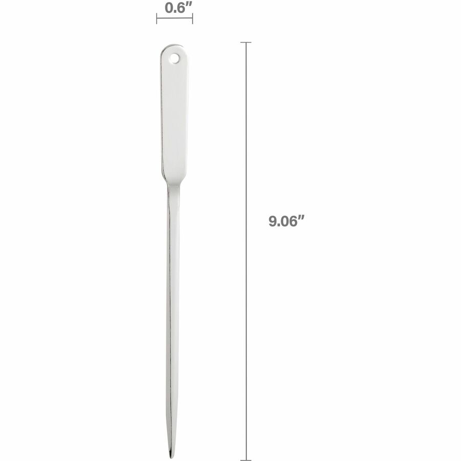 Image of Business Source Letter Opener, Nickel Plated, 9"L, Silver