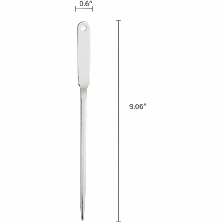 Image of Business Source Letter Opener, Nickel Plated, 9"L, Silver