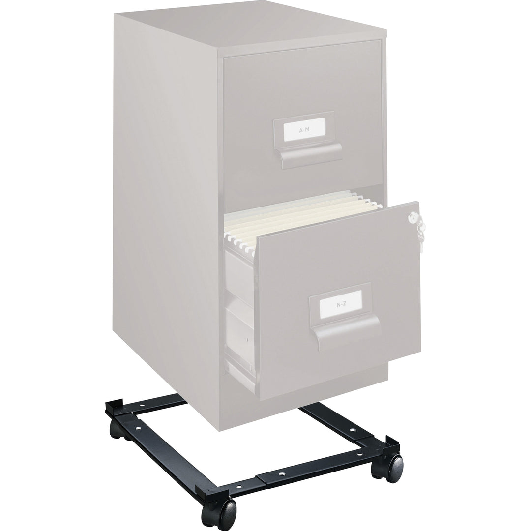 Image of Lorell File Caddy, Adjustable, 11-3/8"x16-5/8"x4", Black