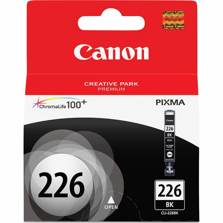 Image of Canon CLI-226BK CLI226 Ink Cartridge, Inkjet, Black, 1 Each