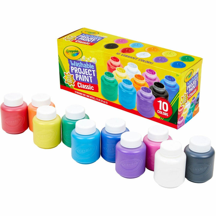 Image of Crayola® Washable Kids Paint, 2oz., 10/ST, Assorted