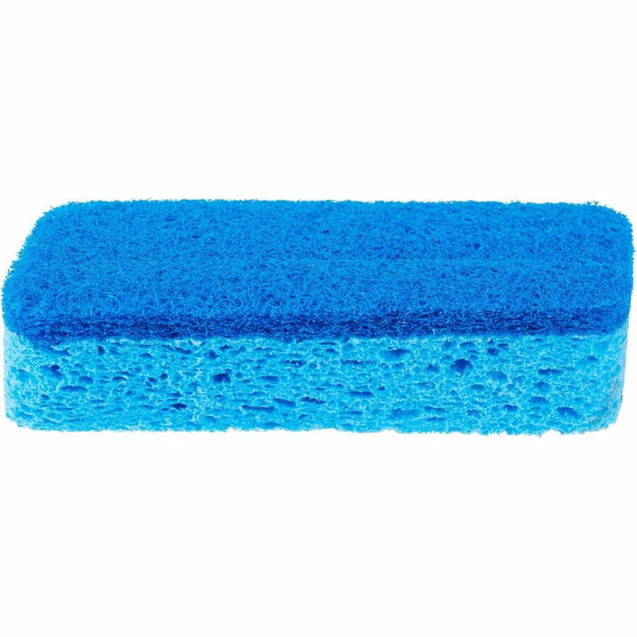 Image of S.O.S 91017 All-Surface Scrubber Sponge, 4.5" H x 2.5" W x 0.9" Depth, 1 Each, Cellulose, Scrim, Blue