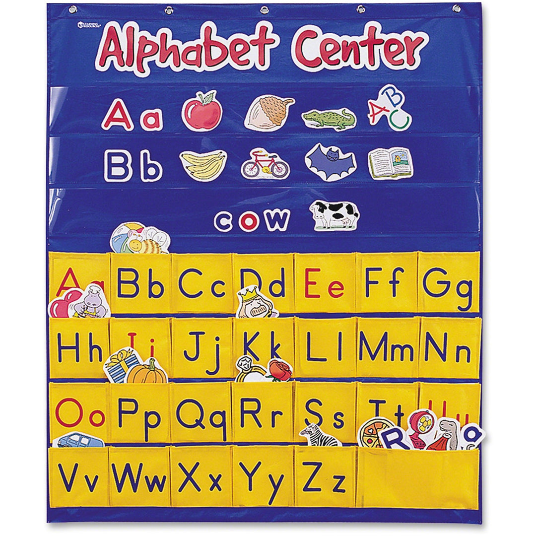 Image of Learning Resources Alphabet Center Pocket Chart, 28"x34", Multi